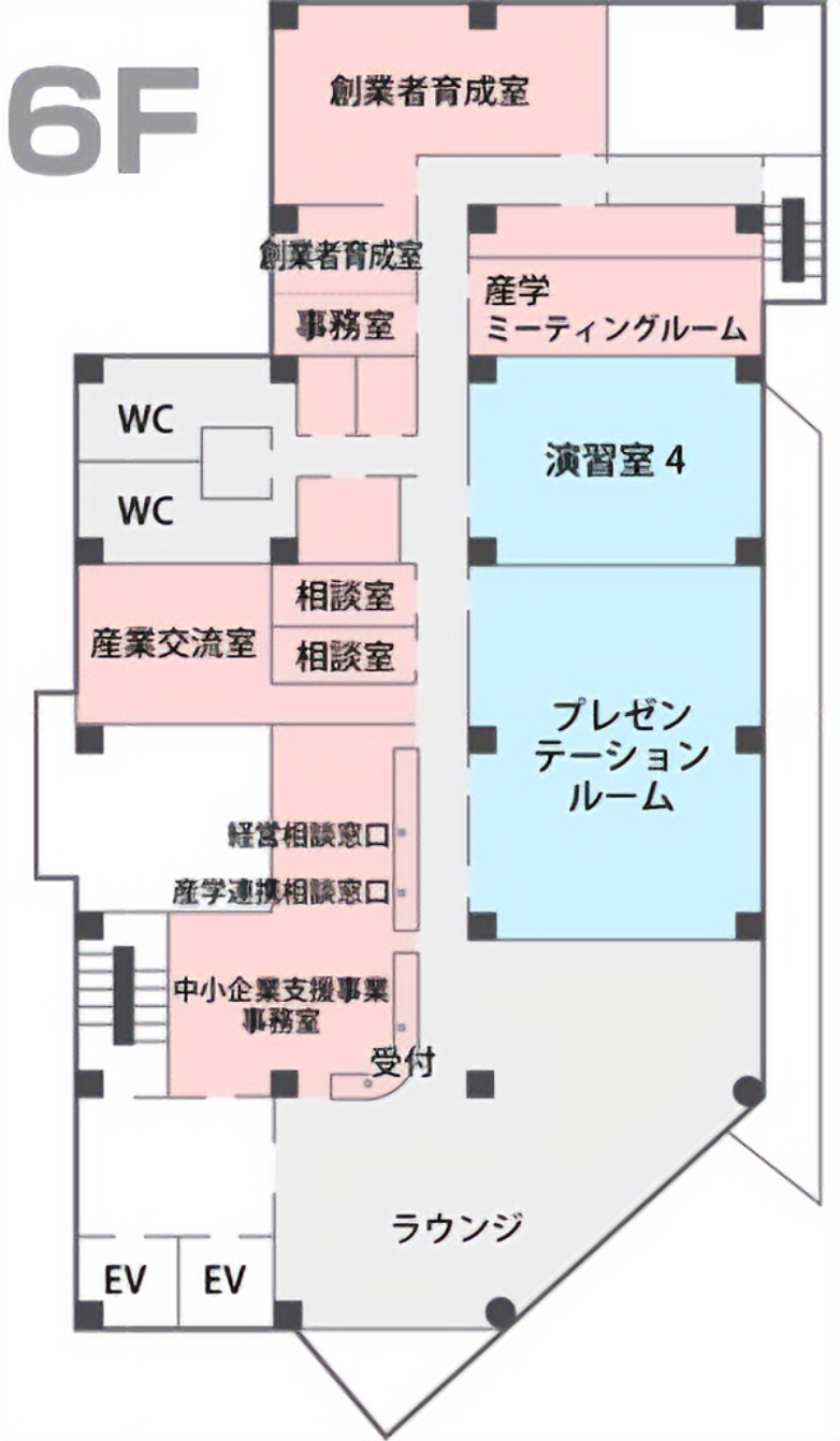 産学交流センター6Fフロア案内